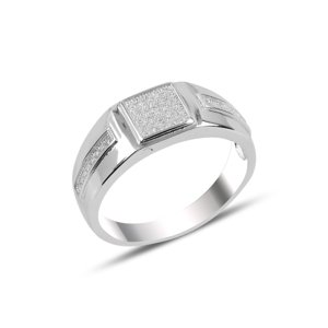 OLIVIE Pánsky strieborný prsteň HUGO 3726 Veľkosť prsteňov: 11 (EÚ: 65-67) Ag 925; ≤ 3,85 g.