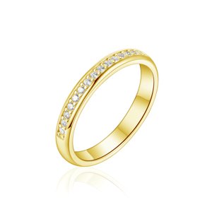 OLIVIE Snubný strieborný prsteň PRAMÍNEK GOLD 8584 Veľkosť prsteňov: 6 (EÚ: 51 – 53), Pohlavie: Dámske Ag 925; ≤1,9 g.