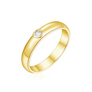 OLIVIE Snubný strieborný prsteň SRDCE GOLD 8588 Veľkosť prsteňov: 10 (EÚ: 62-64), Pohlavie: Pánske Ag 925; ≤2,7 g.