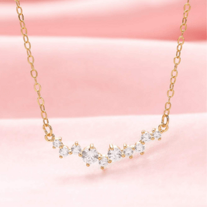 OLIVIE Strieborný náhrdelník NÚT GOLD 8689 Ag 925; ≤1,2 g.