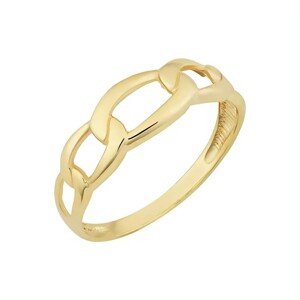 OLIVIE Stříbrný prsten ŘETĚZ GOLD 8845 Veľkosť prsteňov: 5 (EÚ: 49 – 50) Ag 925; ≤2,0 g.