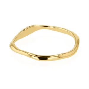 OLIVIE Stříbrný prsten VLNKA GOLD 8854 Veľkosť prsteňov: 8 (EÚ: 57 – 58) Ag 925; ≤0,8 g.