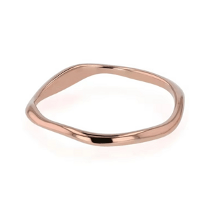 OLIVIE Stříbrný prsten VLNKA ROSE 8856 Veľkosť prsteňov: 7 (EÚ: 54-56) Ag 925; ≤0,8 g.
