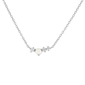 OLIVIE Strieborný náhrdelník s opálom 8867 Ag 925; ≤1,8 g.