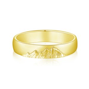 OLIVIE Snubní stříbrný prsten HORY GOLD 8893 Veľkosť prsteňov: 10 (EÚ: 62-64), Pohlavie: Pánske Ag 925; ≤2,6 g.